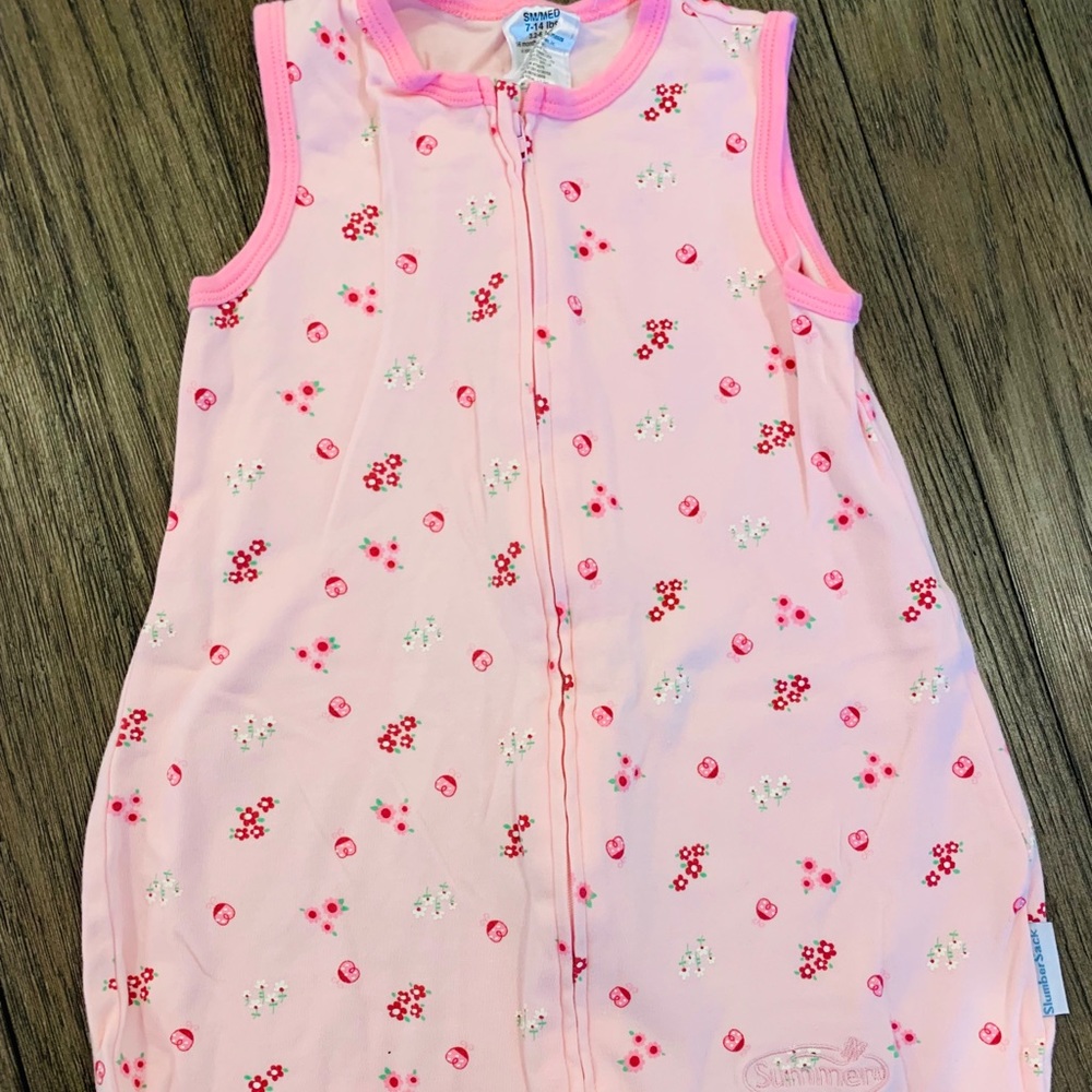 Lady bugs and flowers sleep sack